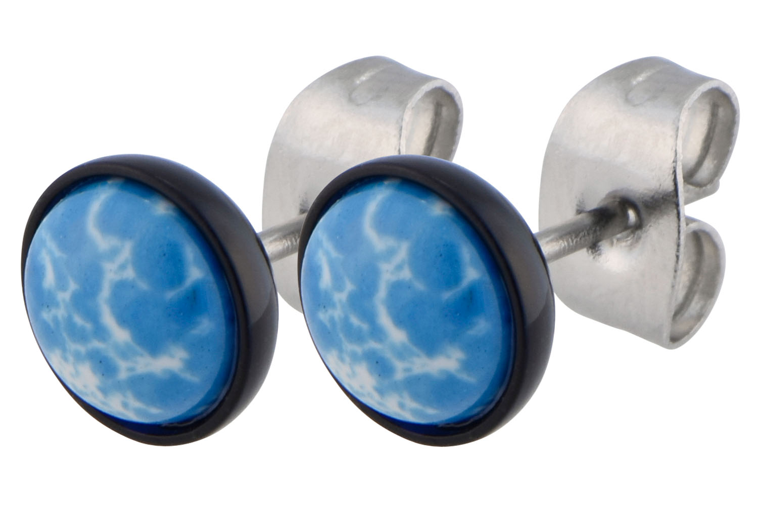 Chirurgenstahl Ohrstecker MARMORIERT ++SALE++ von Piercingline
